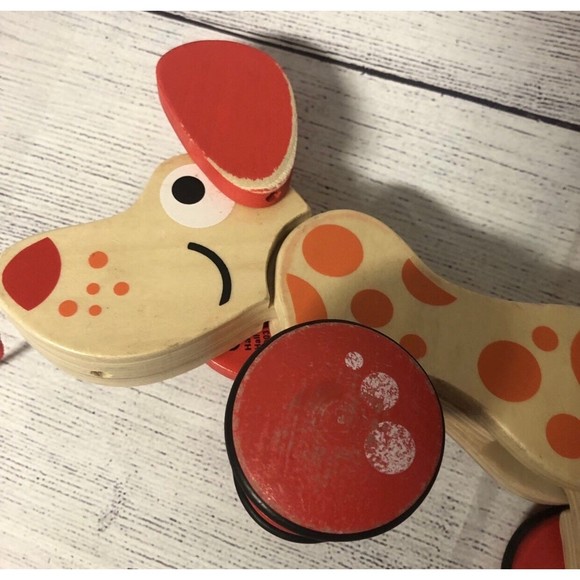 Hape Pepe Puppy Wooden Pull Along - Picture 2 of 5